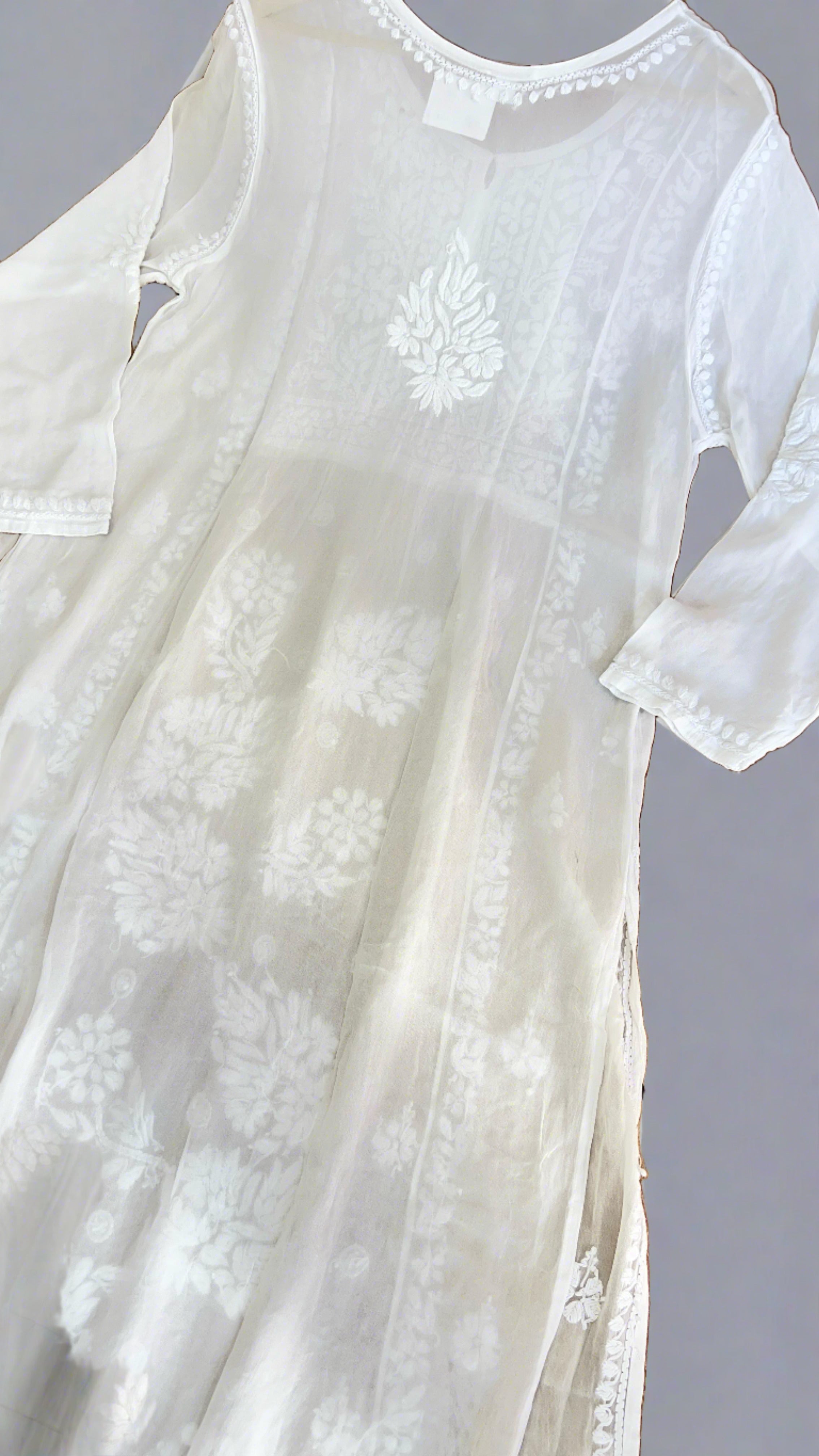 Pure Viscose Lakhnavi kurta