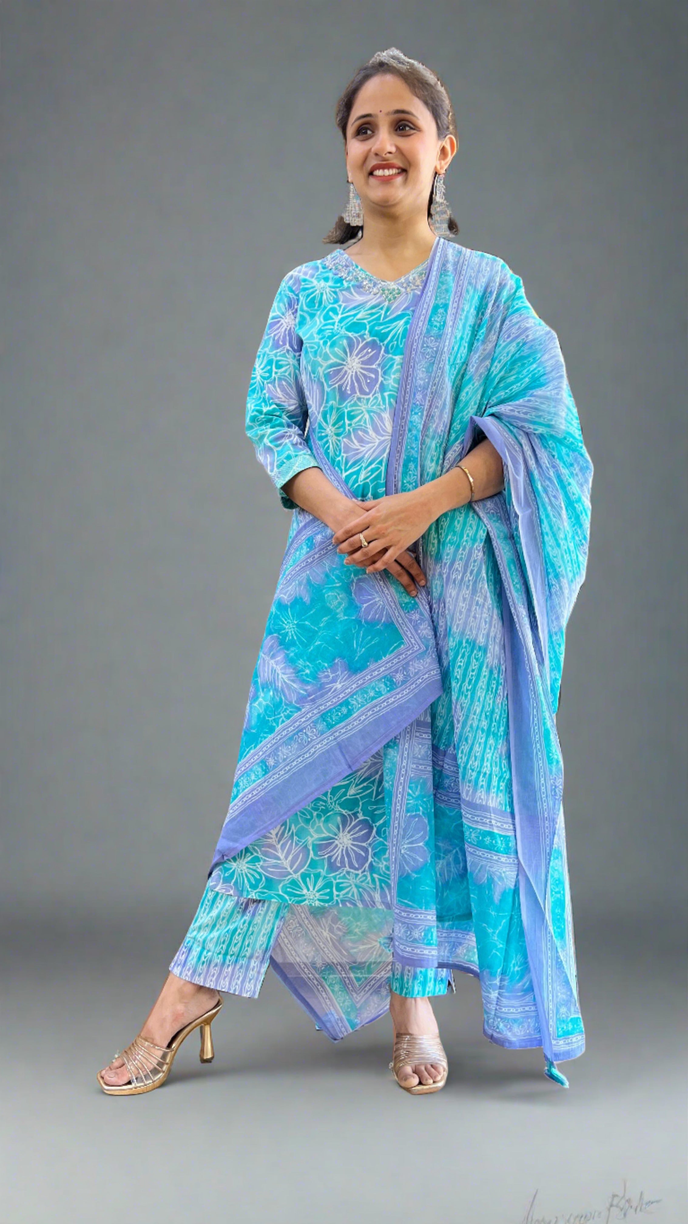 Casual Wear Cotton Suit