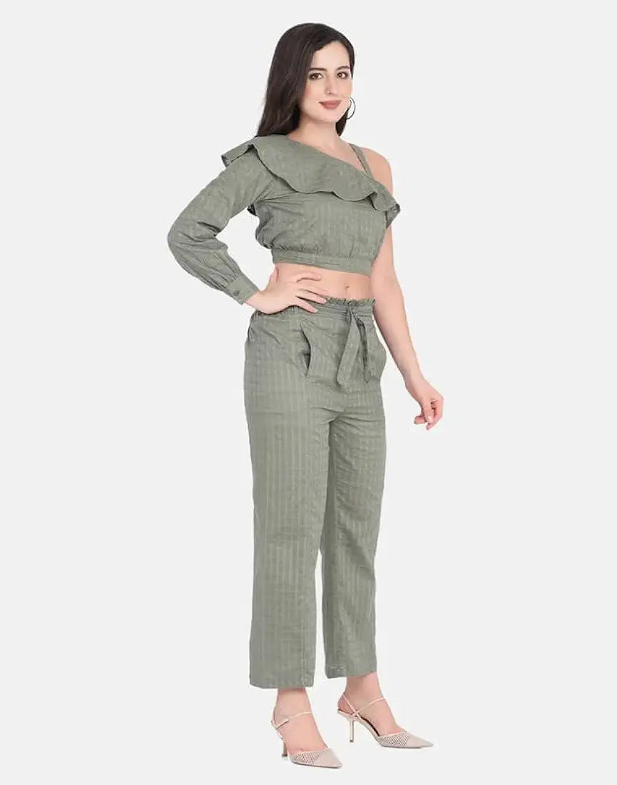 Crop Top with Long Trousers