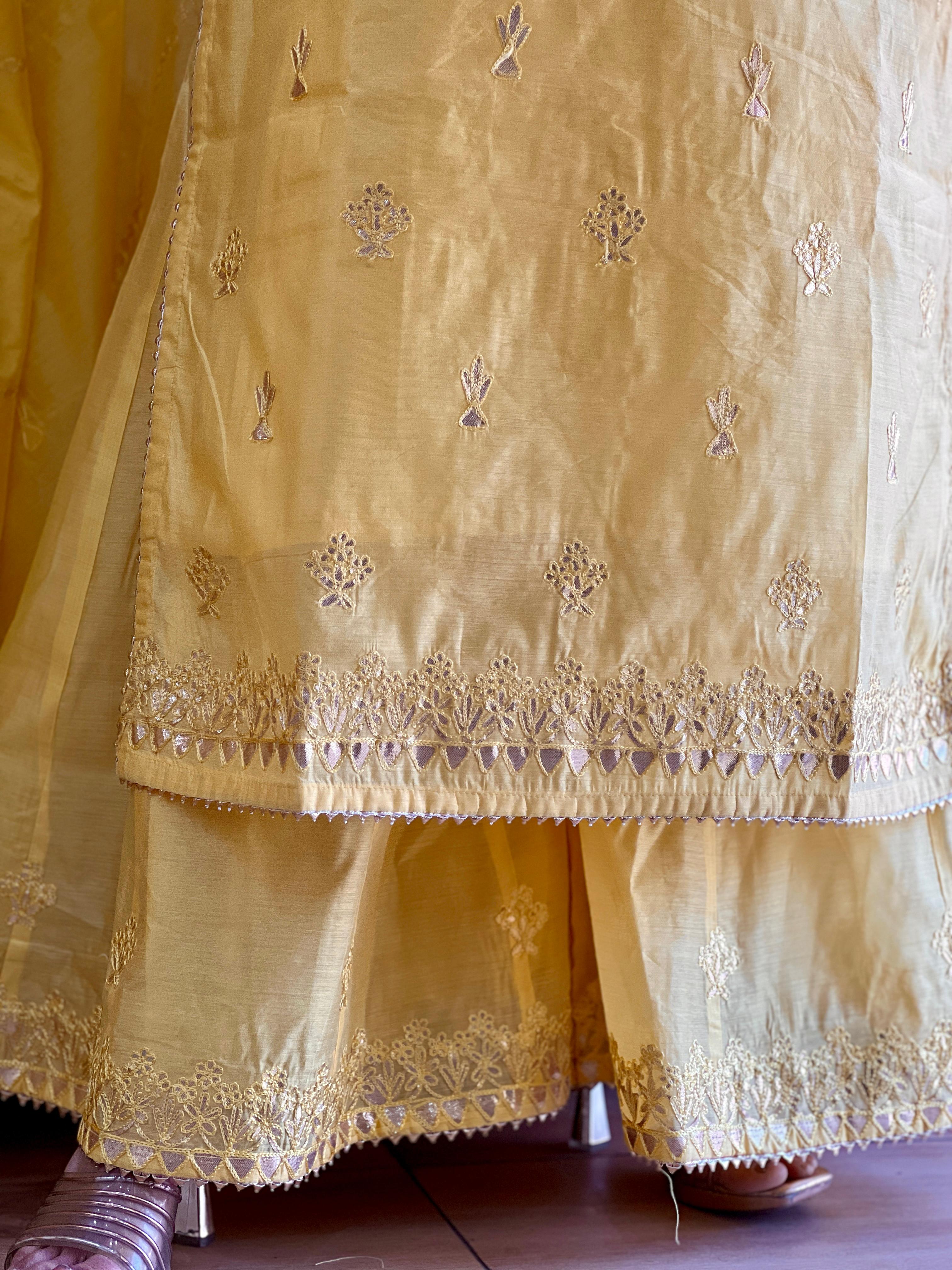 Designer Divider Plazzo Suit