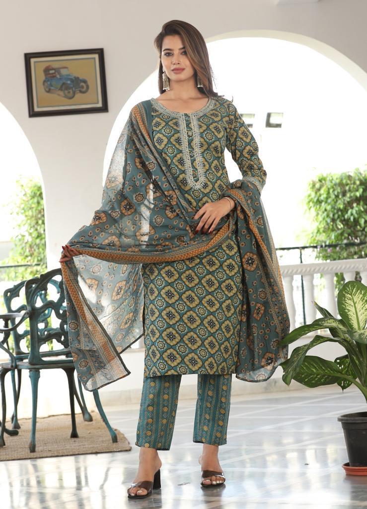 Hiral Printed Suit
