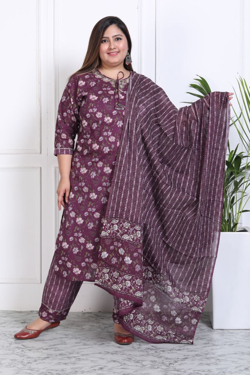 Inaya  Printed Cotton Suit