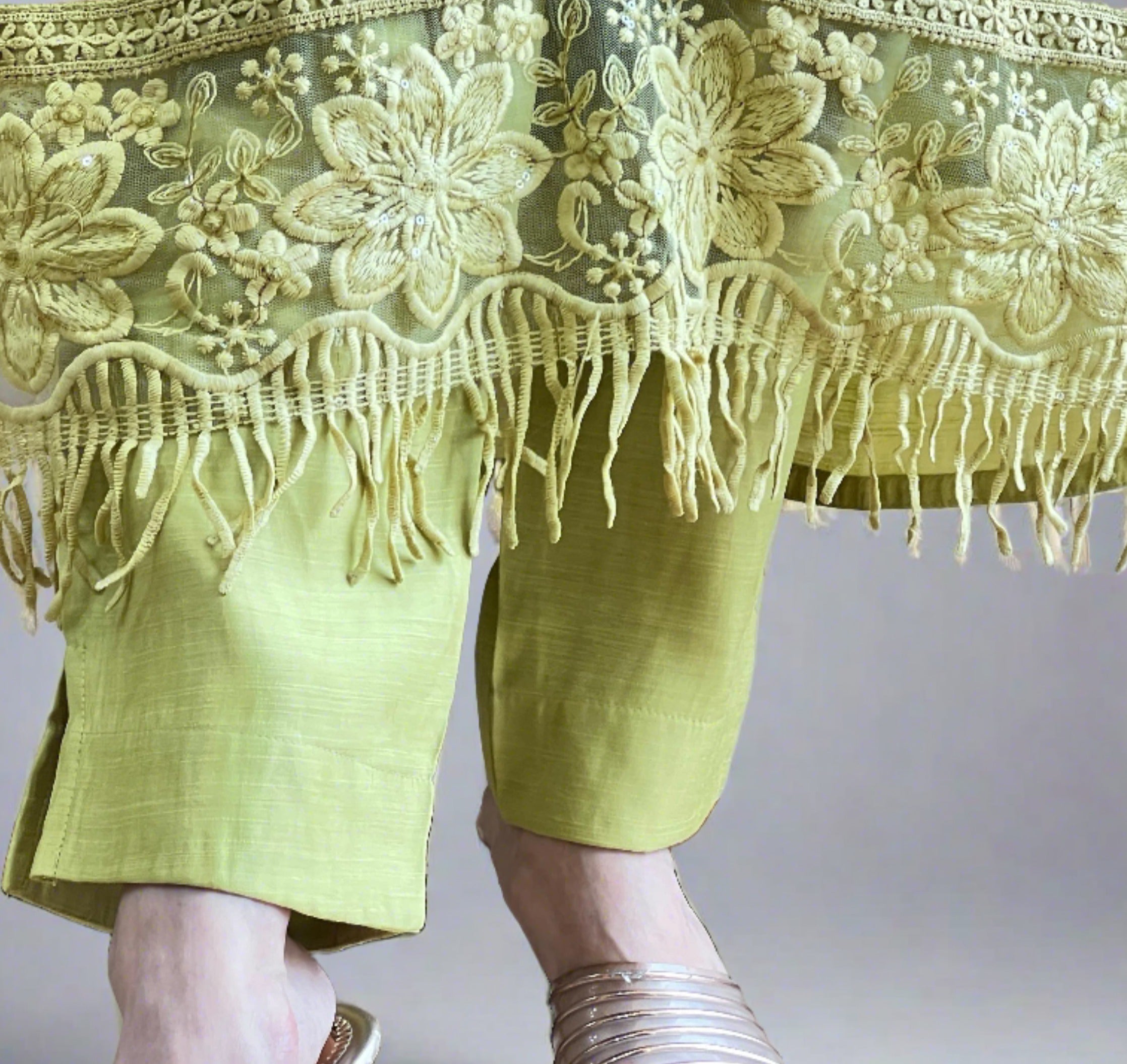 Designer Pakistani muslin suit