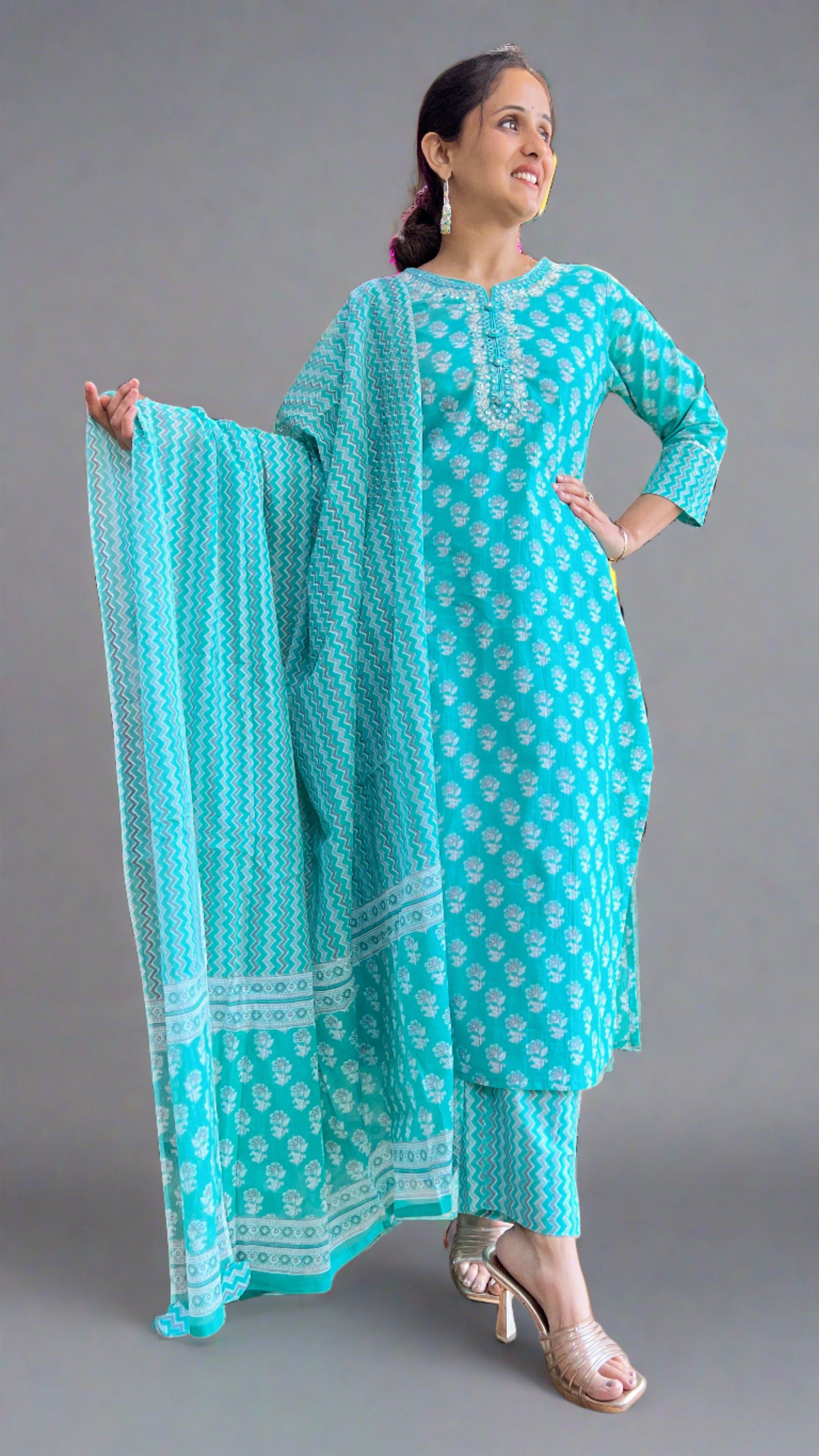 Casual Wear Cotton Suit