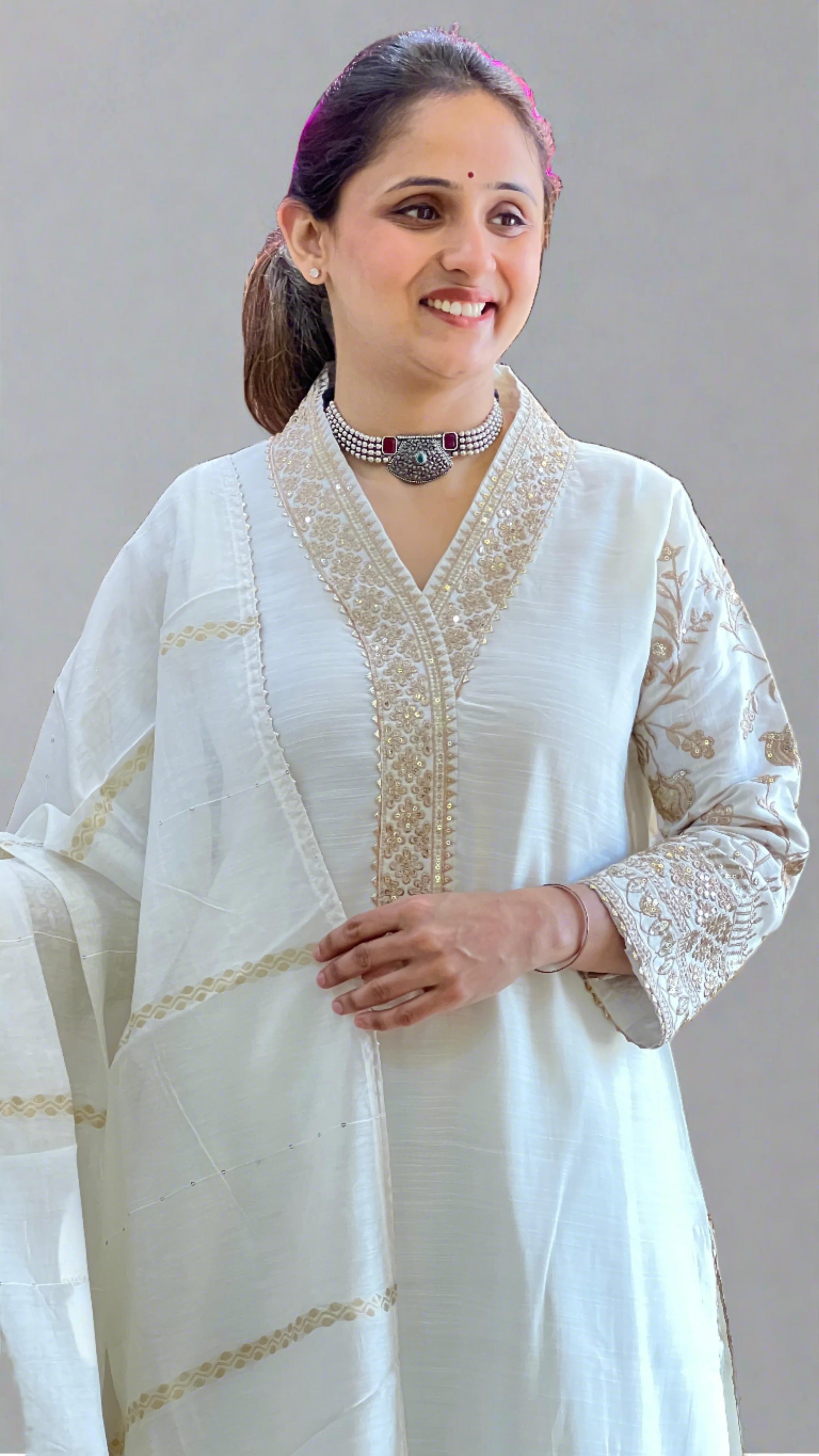 Tanya Modal Silk Suit