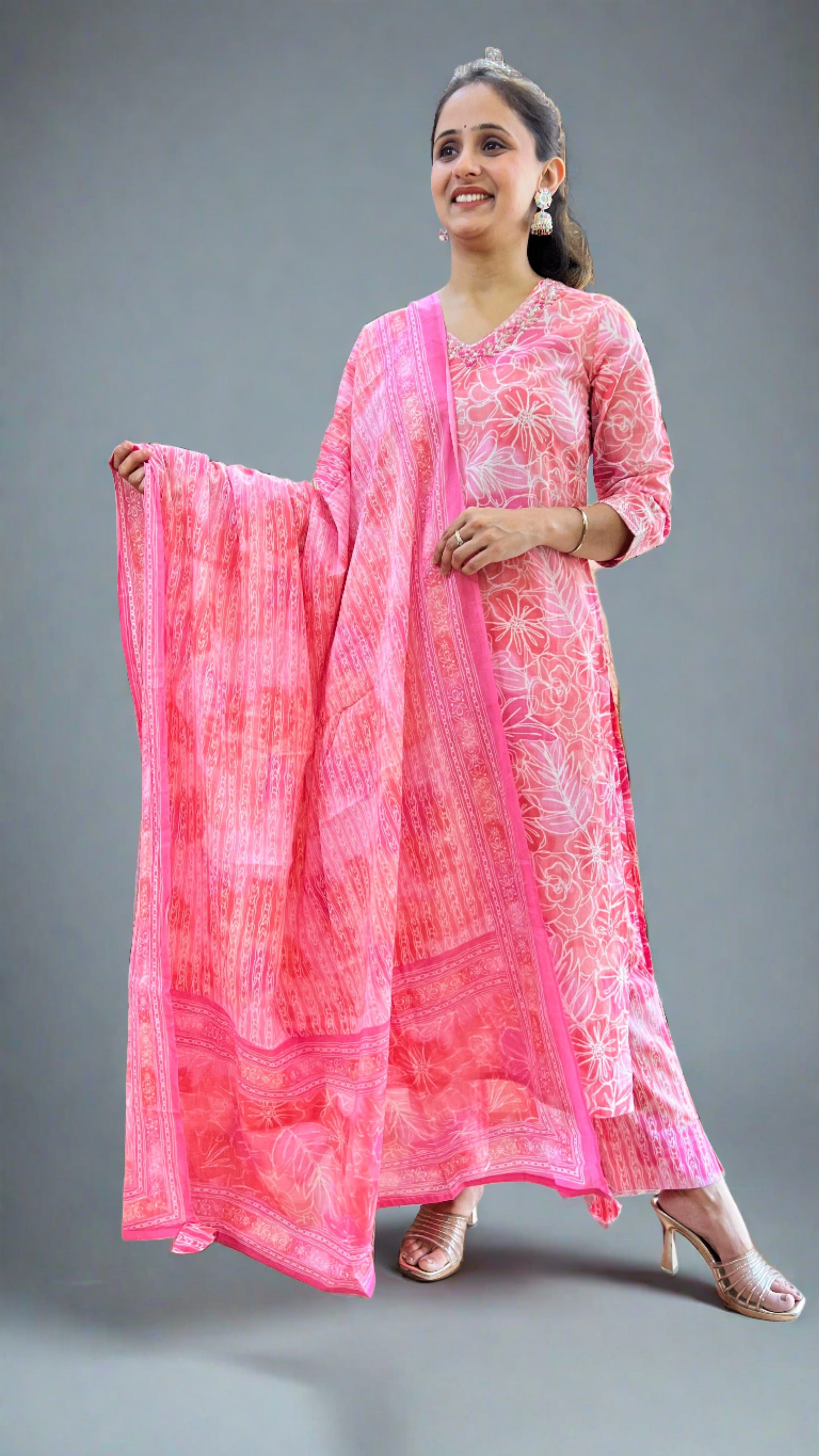 Casual Wear Cotton Suit