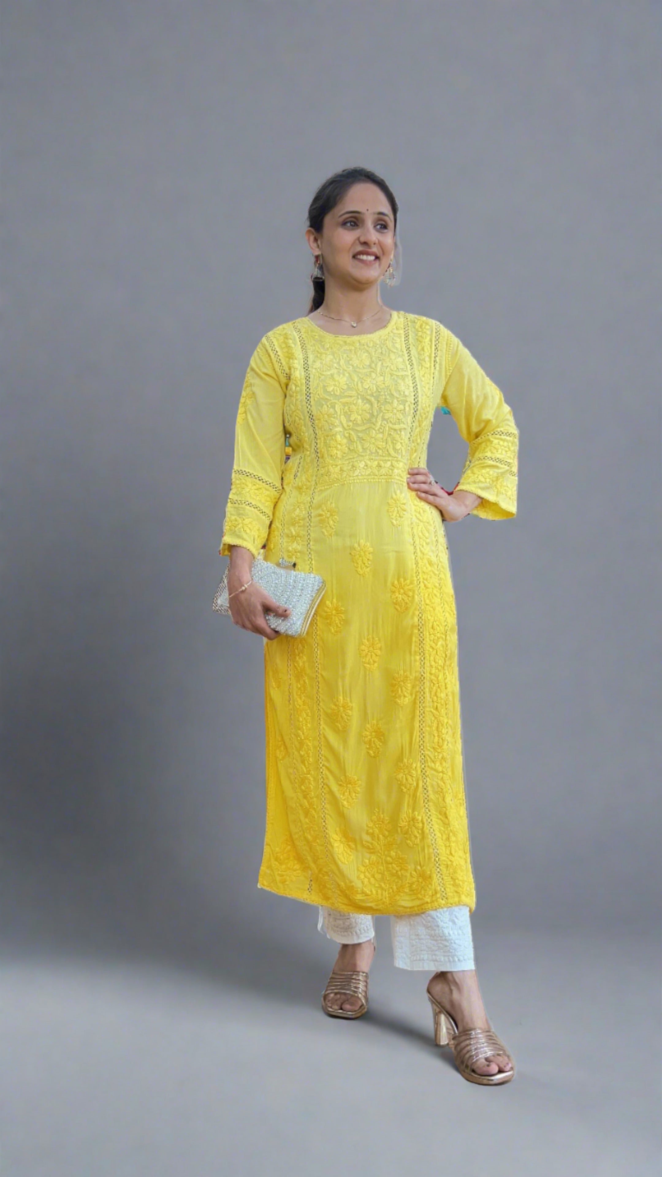 Pure Modal Lakhnavi Kurti