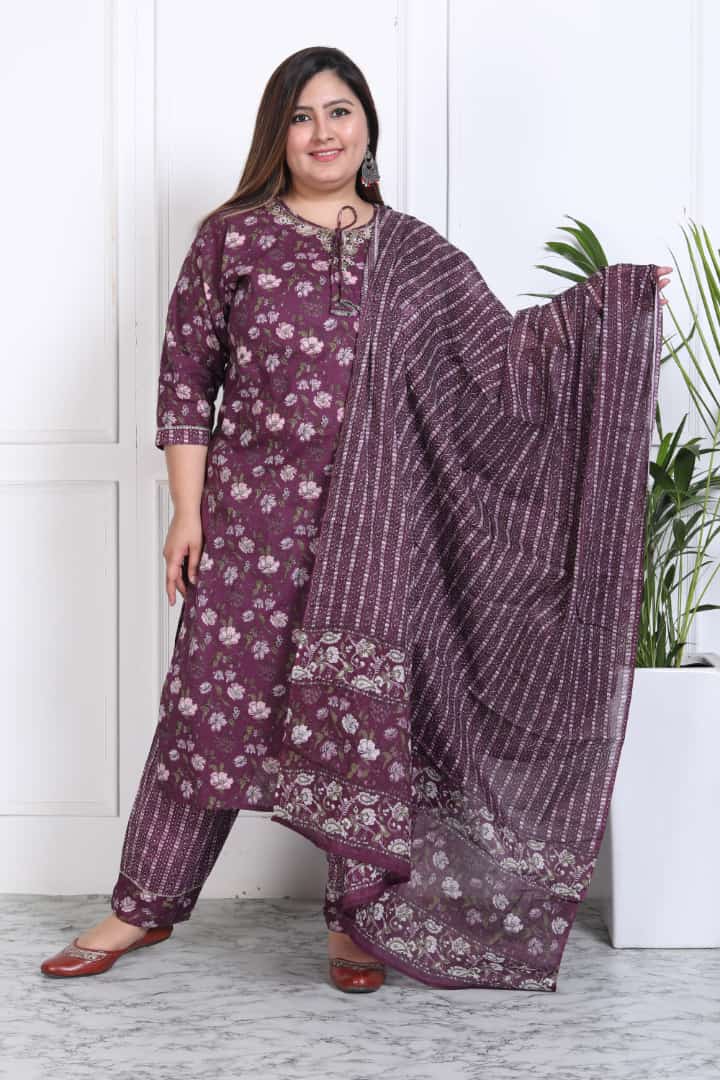 Inaya  Printed Cotton Suit