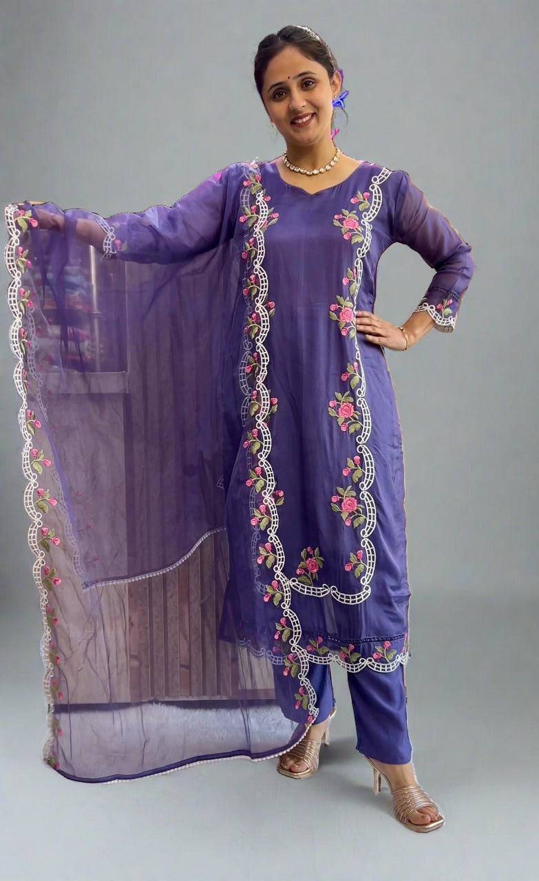 Organza Pakistani Suit