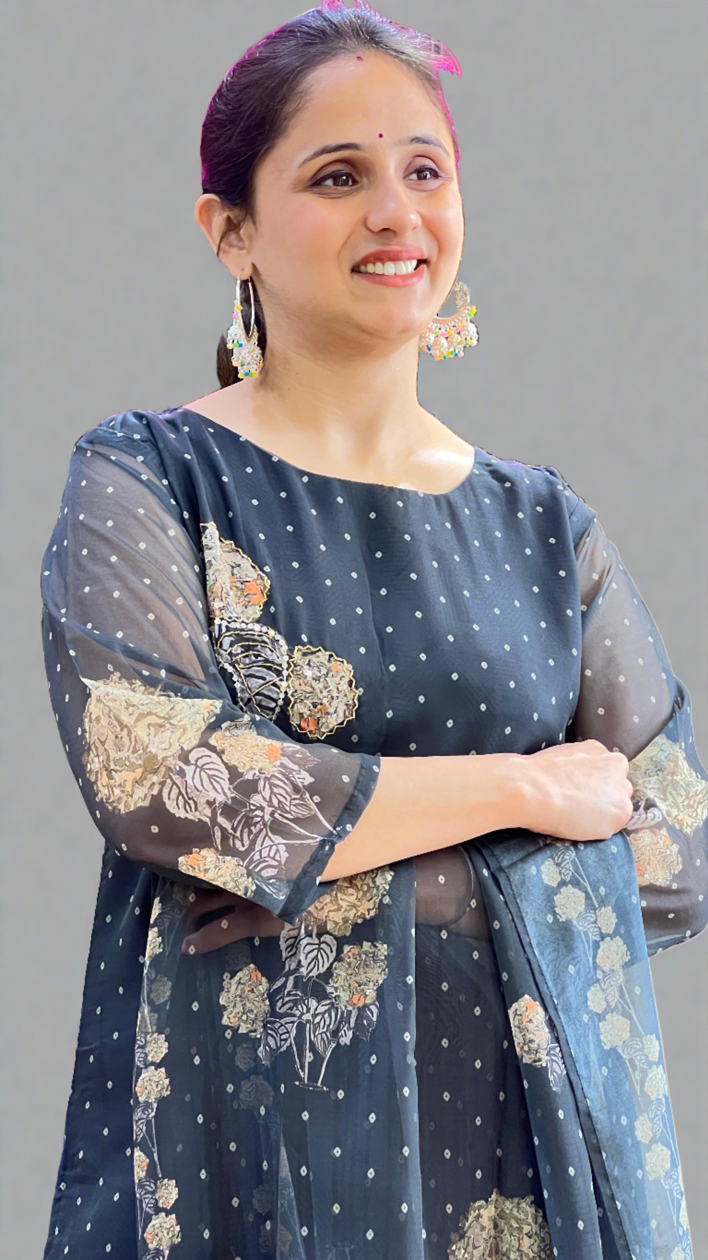 Designer Organza Fabric Suit