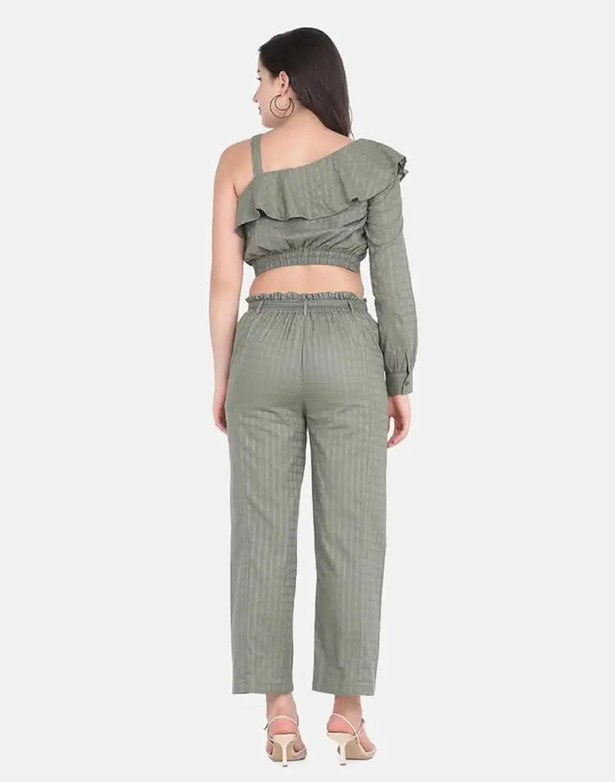 Crop Top with Long Trousers