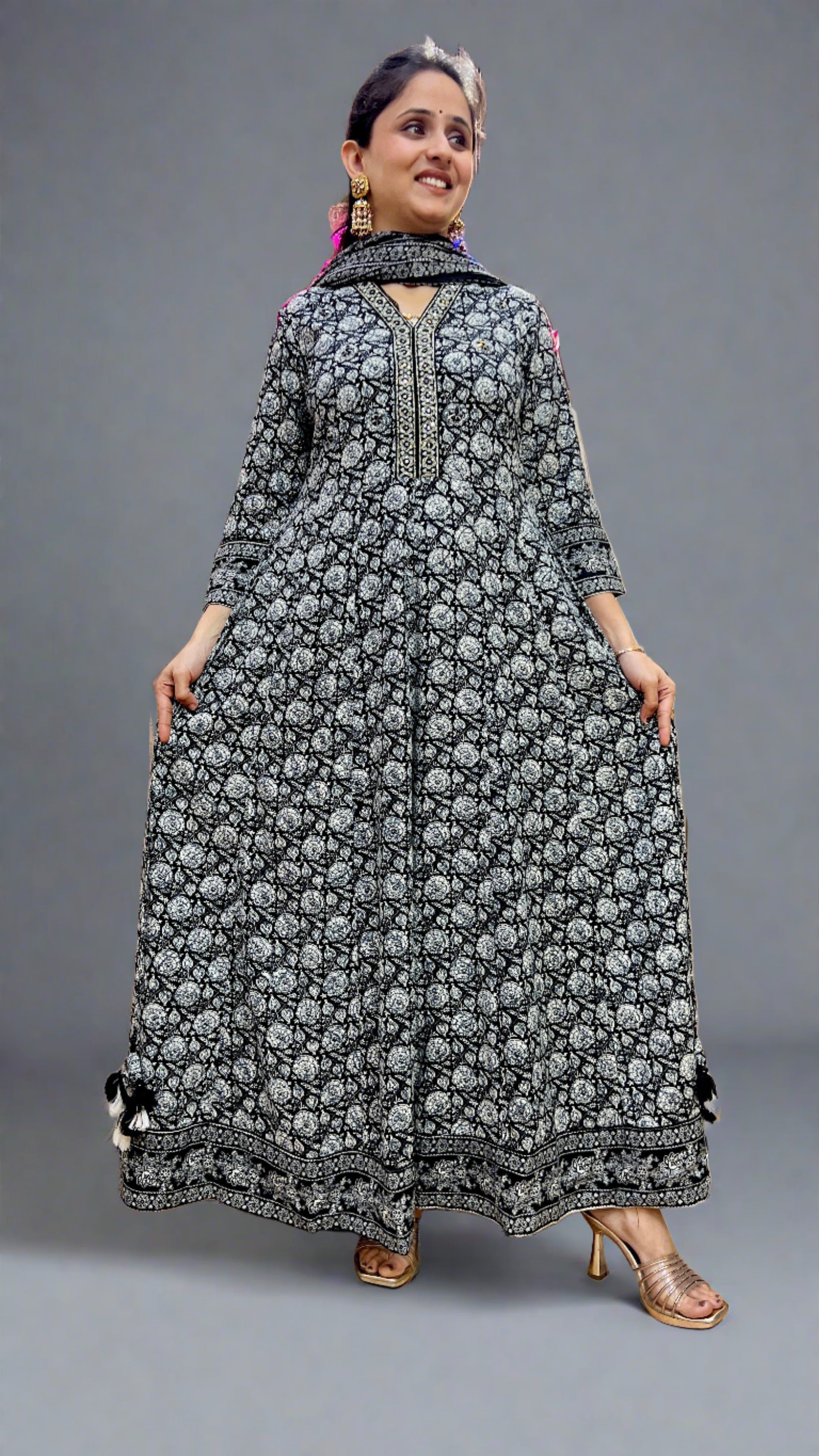 Mari Flared Kurta with Dupatta set