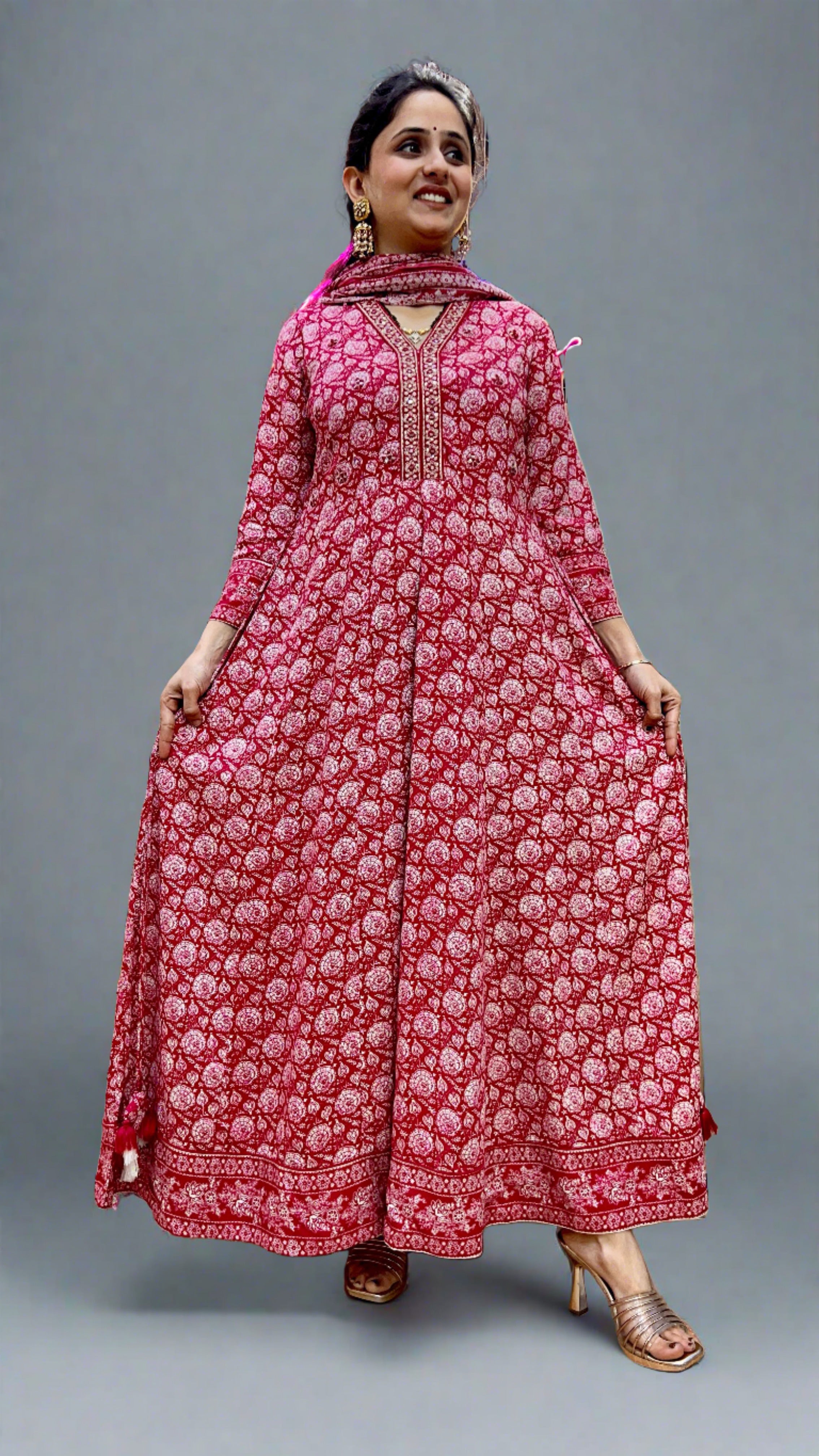 Mari Flared Kurta with Dupatta set