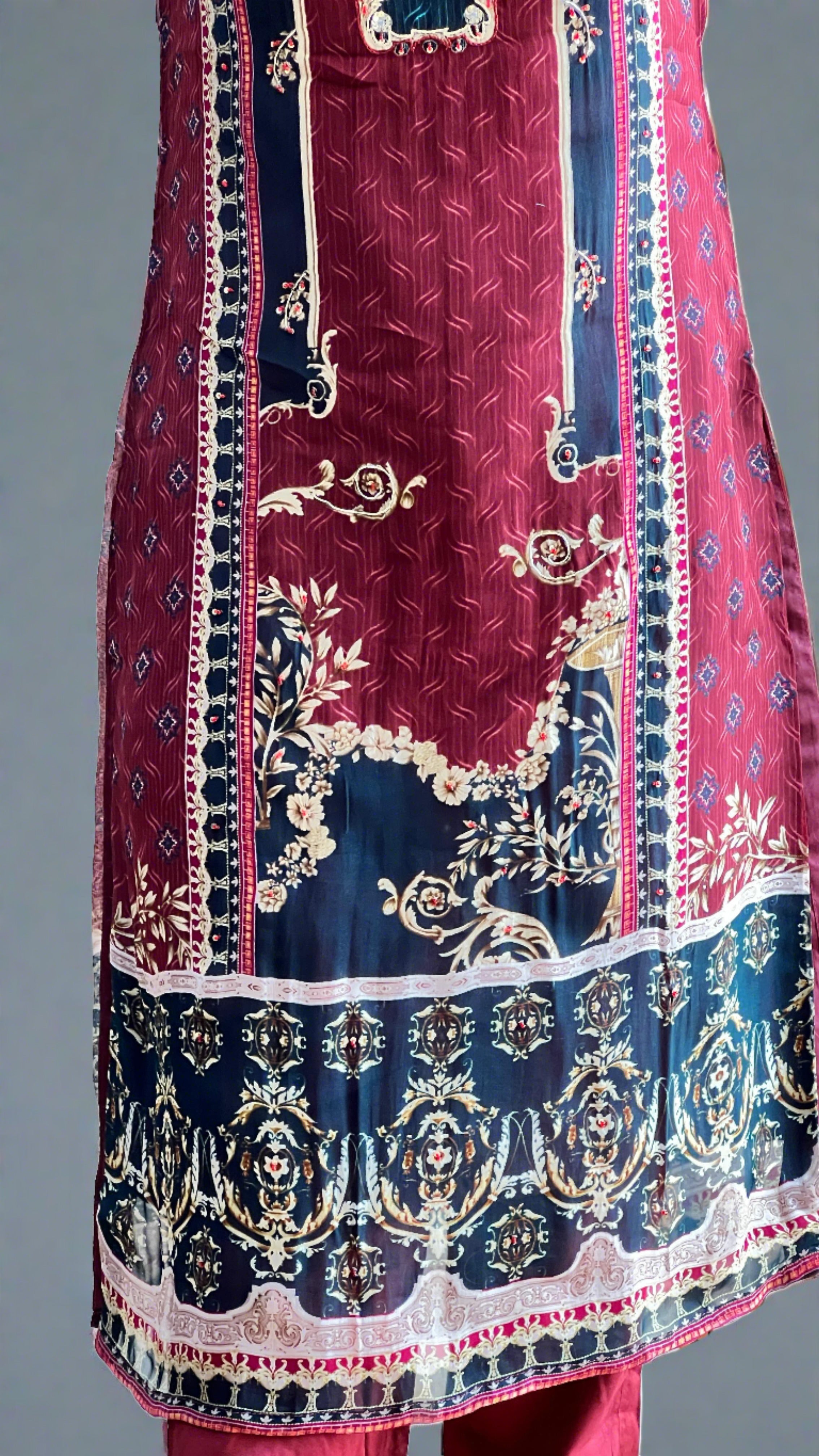 Ava Pure Organza Kurti Set