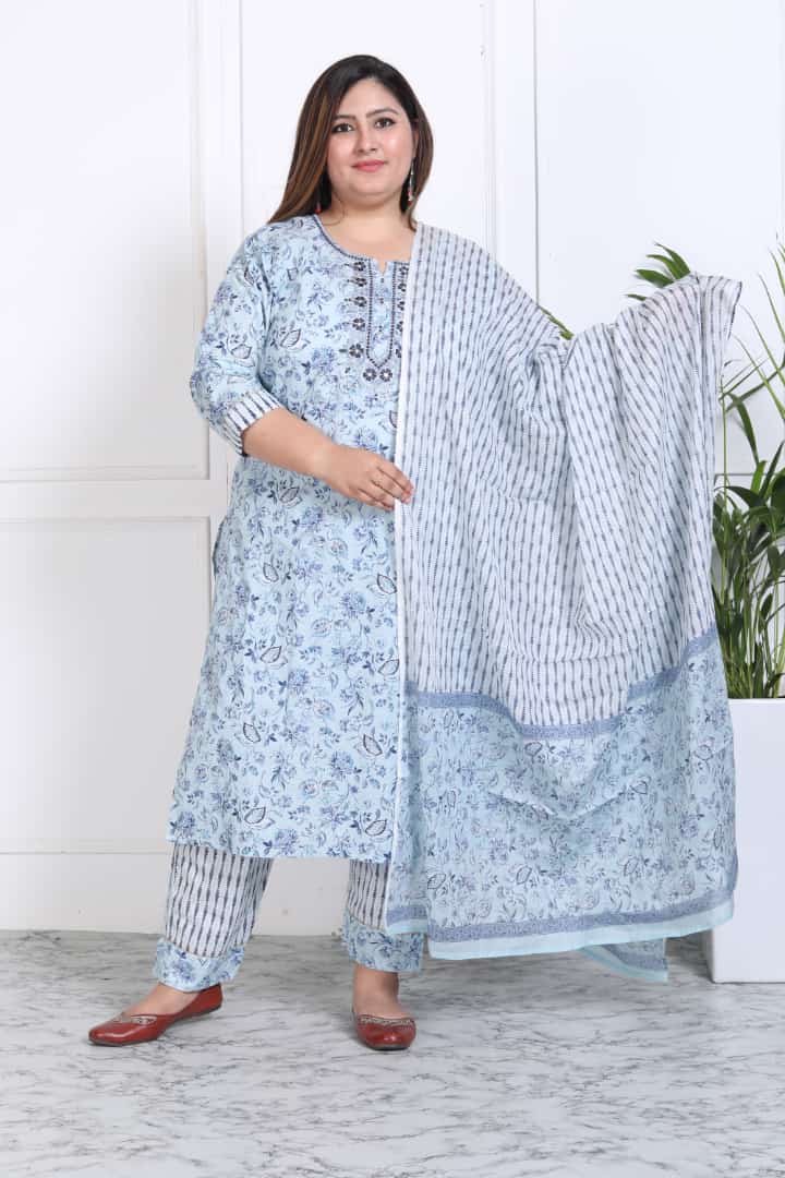 Prisha Sober Printed Suit