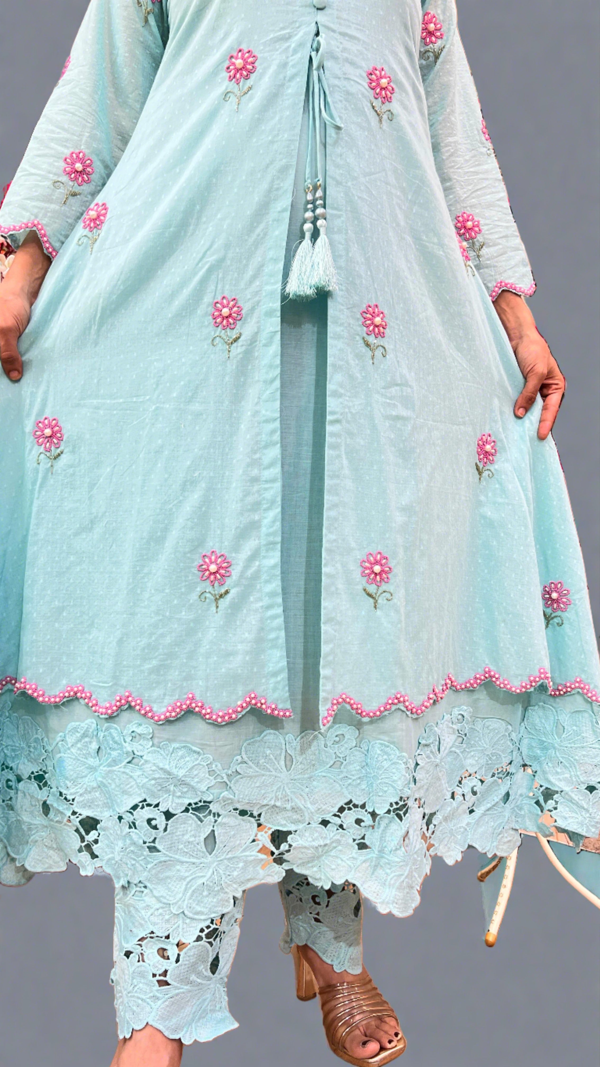 Designer Shrug Suit Set