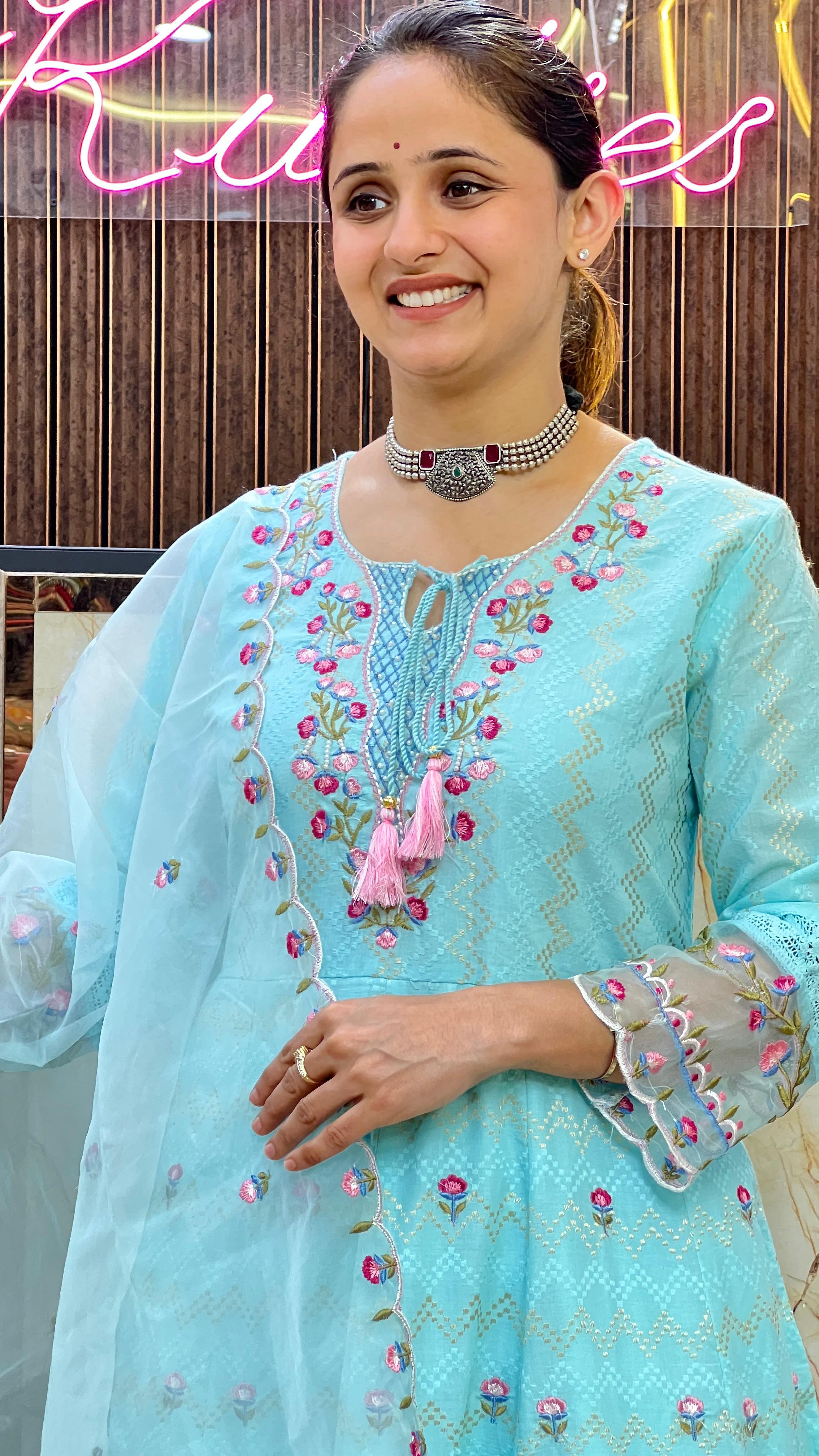 Diksha Embroidered Anarkali Suit