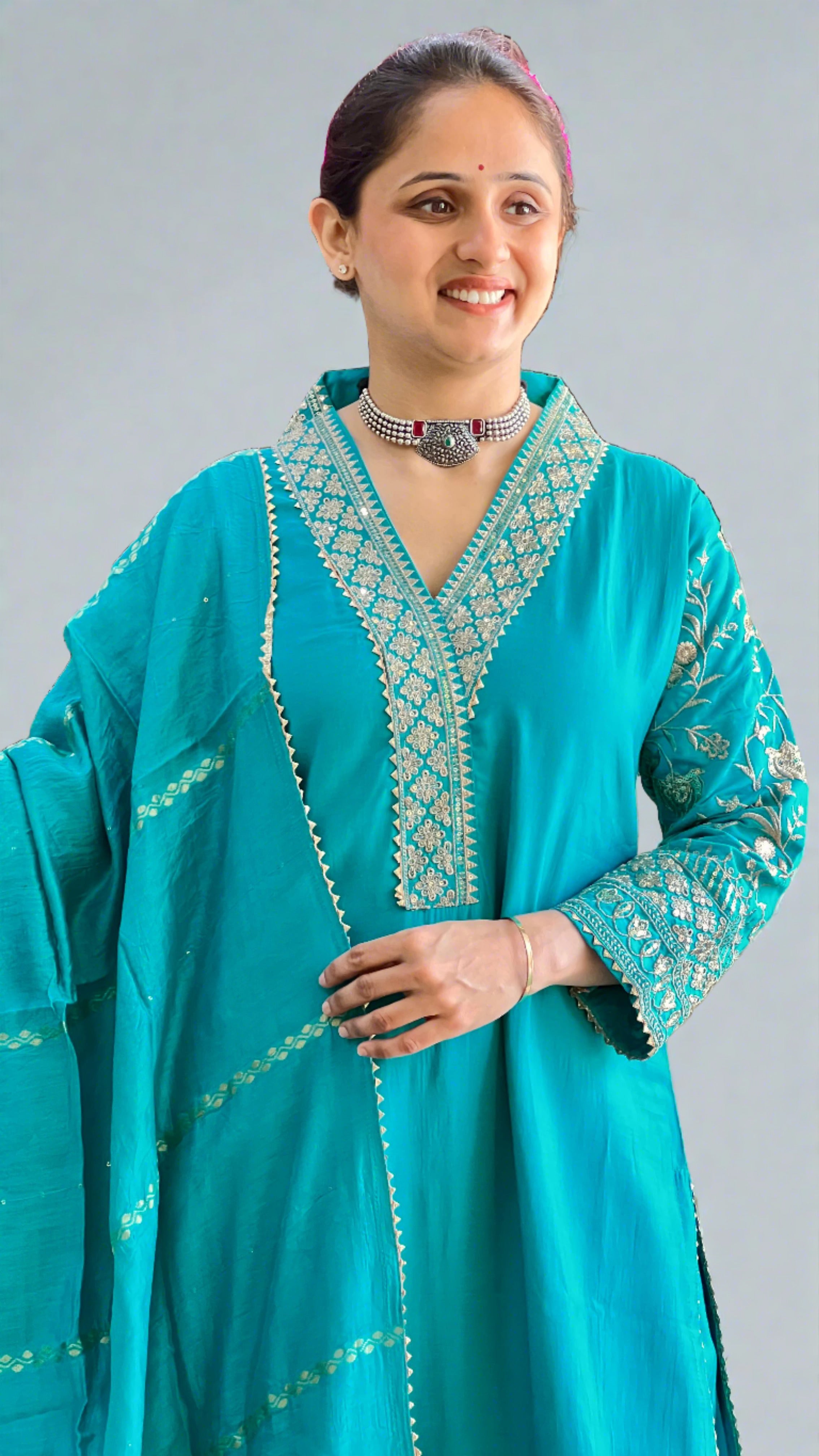 Tanya Modal Silk Suit