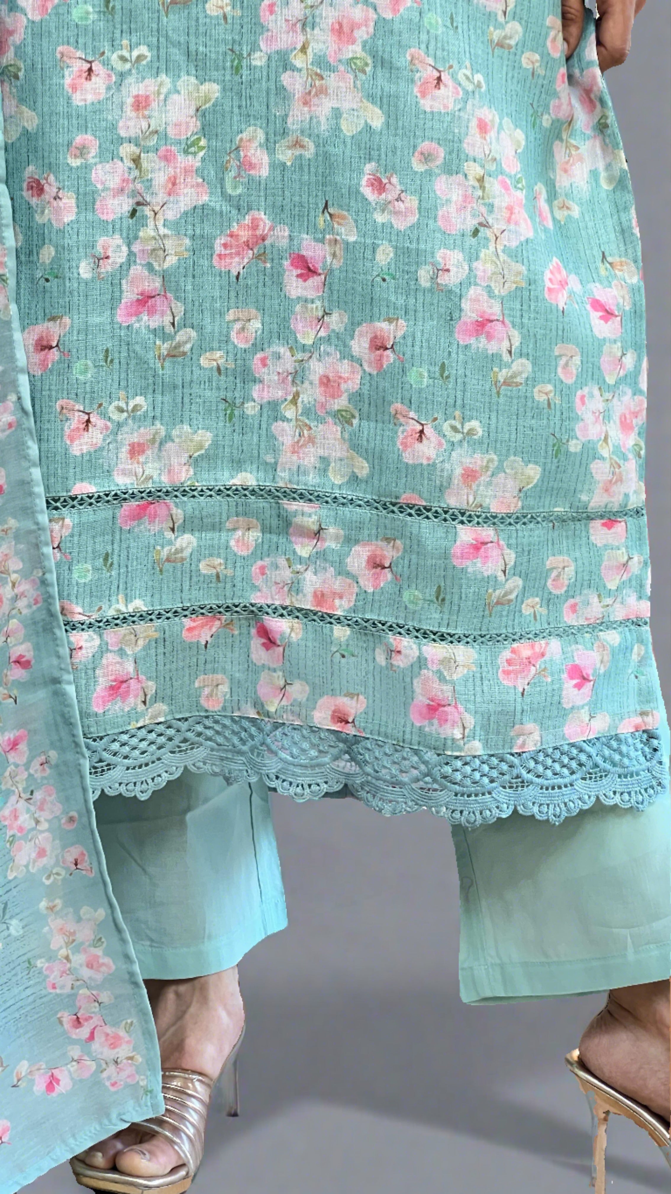 Trisha Linen Fabric Adorable suit