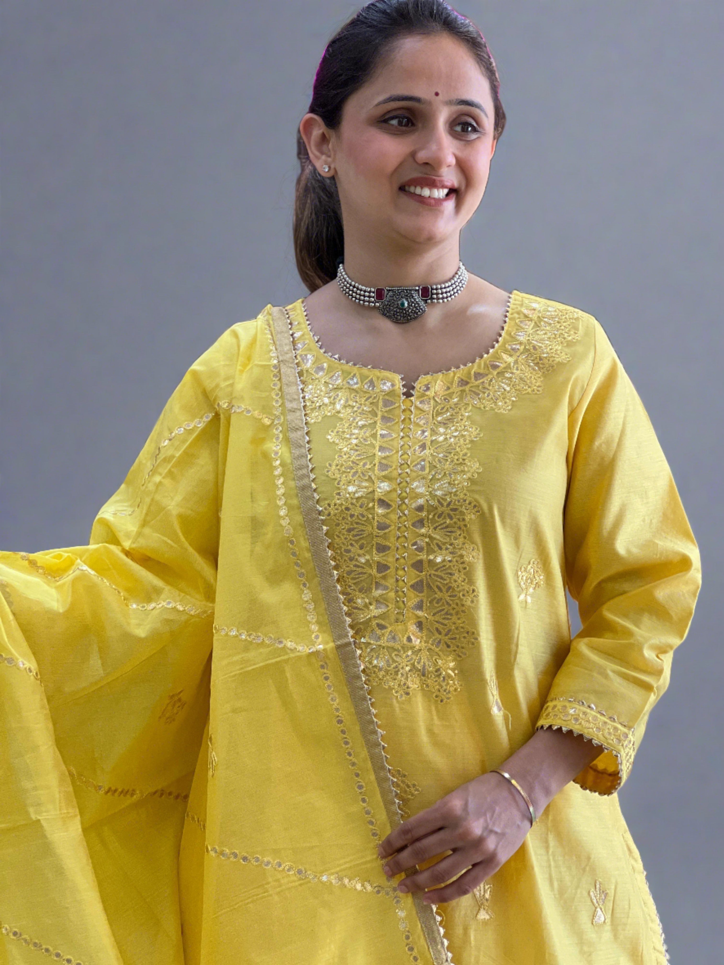 Designer Divider Plazzo Suit