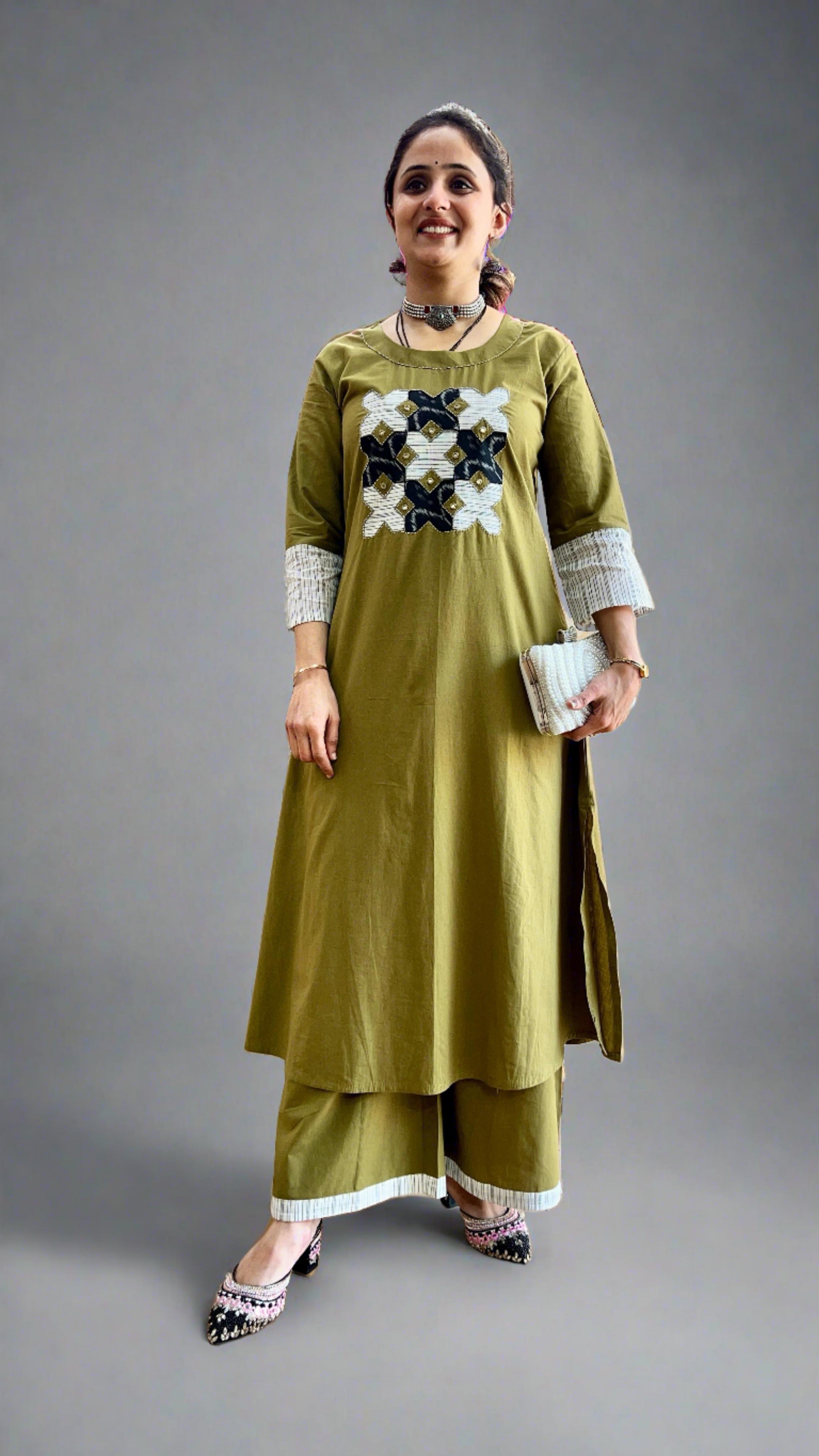 Kaira kantha work suit