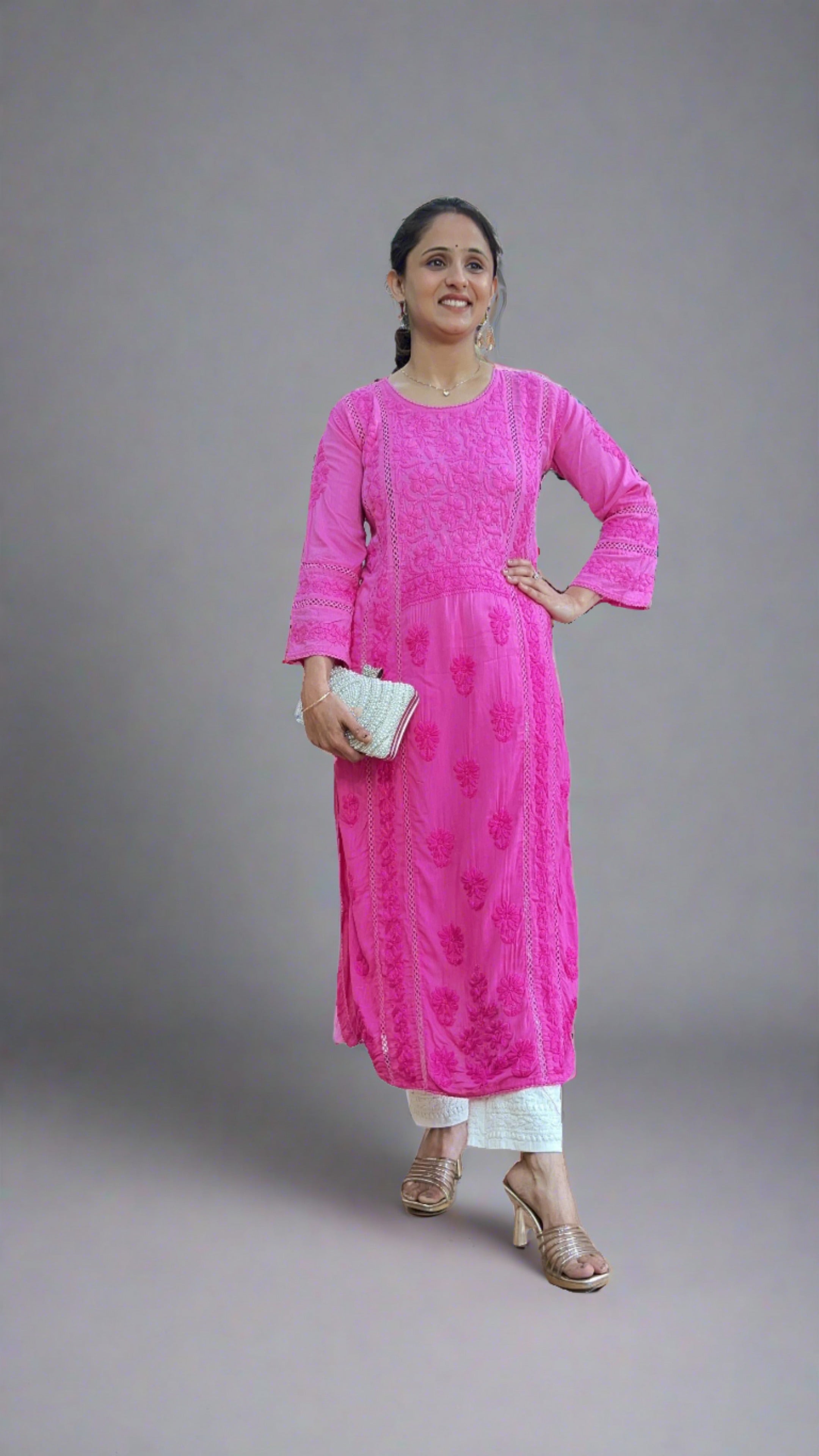 Pure Modal Lakhnavi Kurti