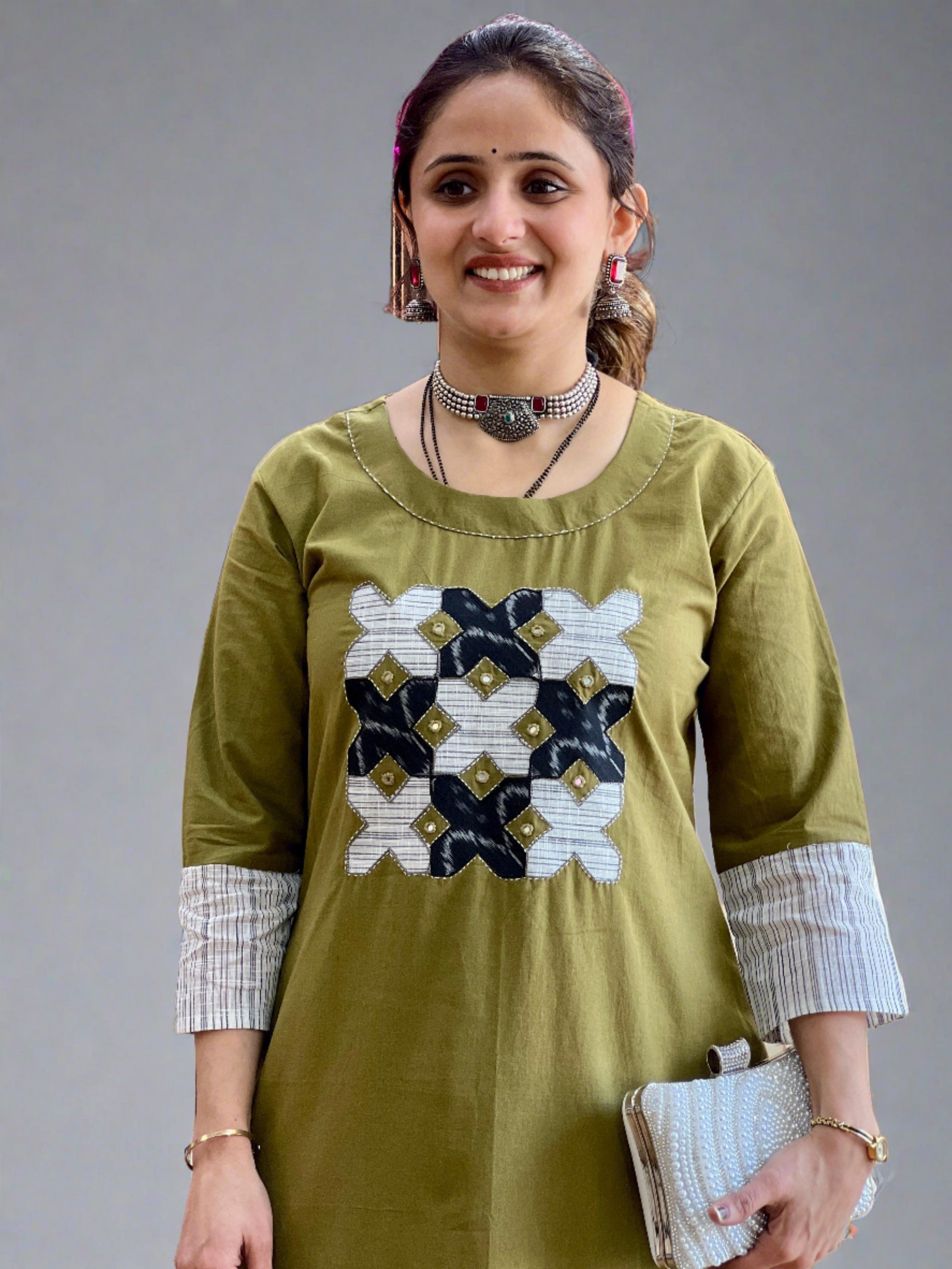 Kaira kantha work suit