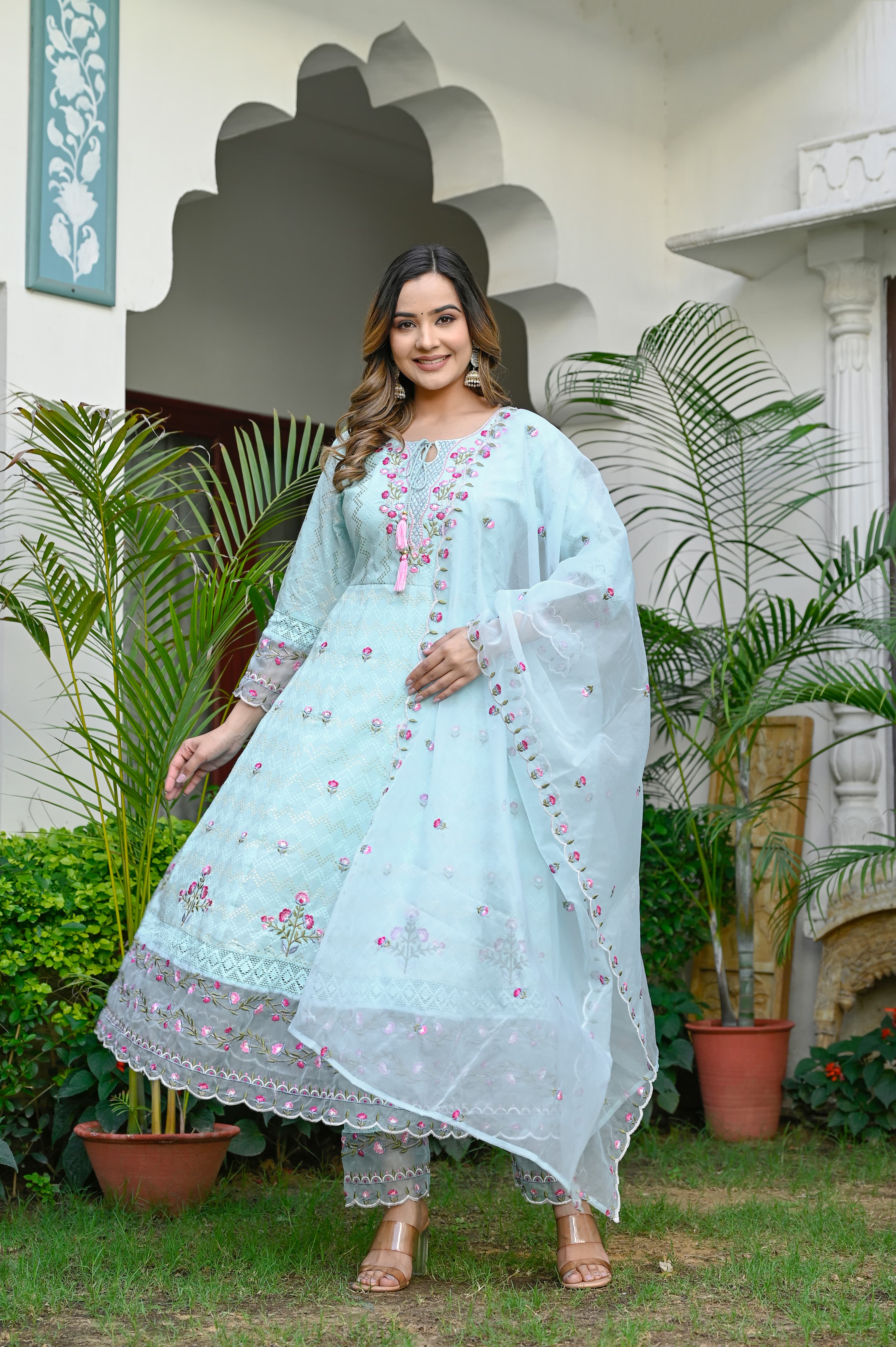 Diksha Embroidered Anarkali Suit