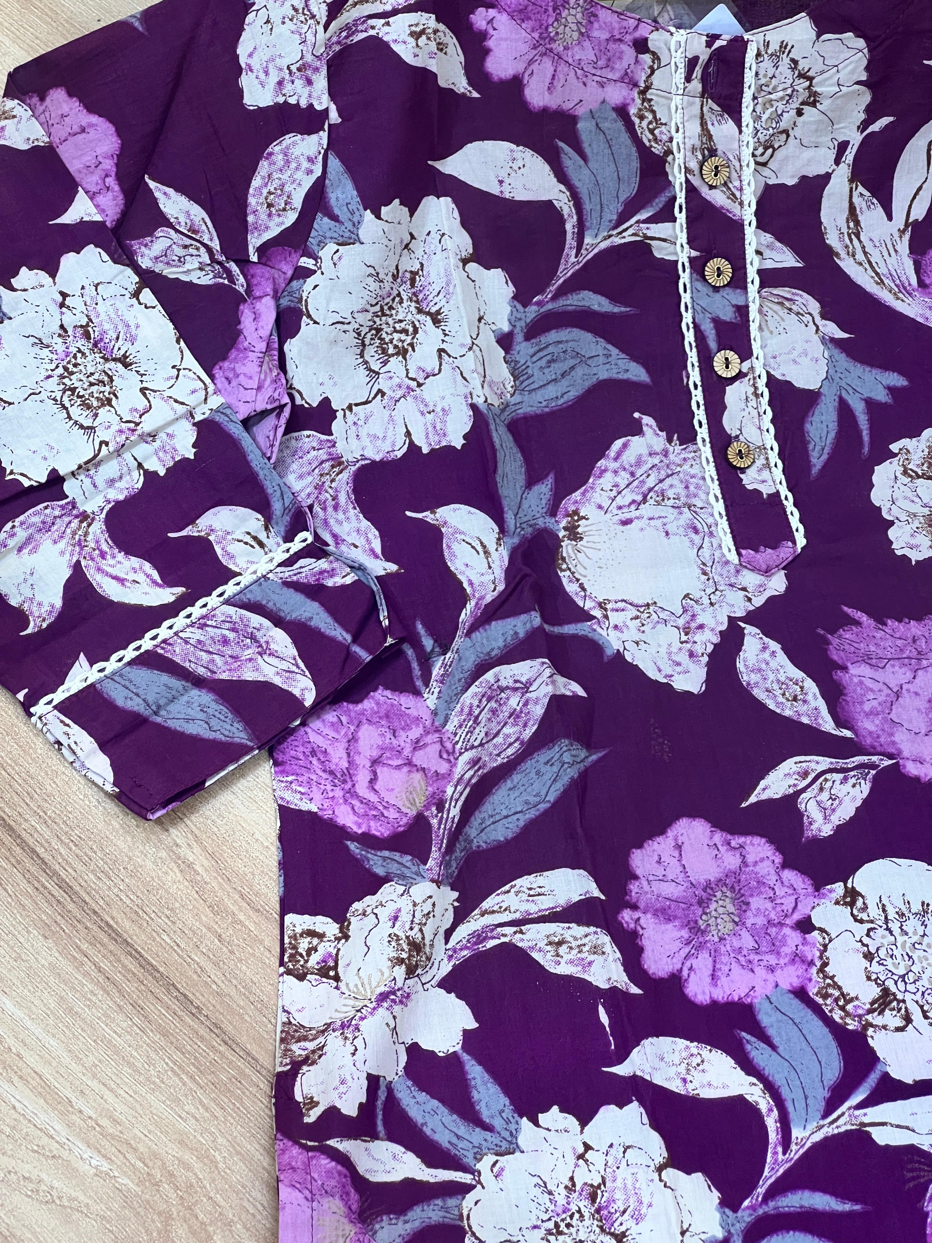 Floral Printed Short Kurti