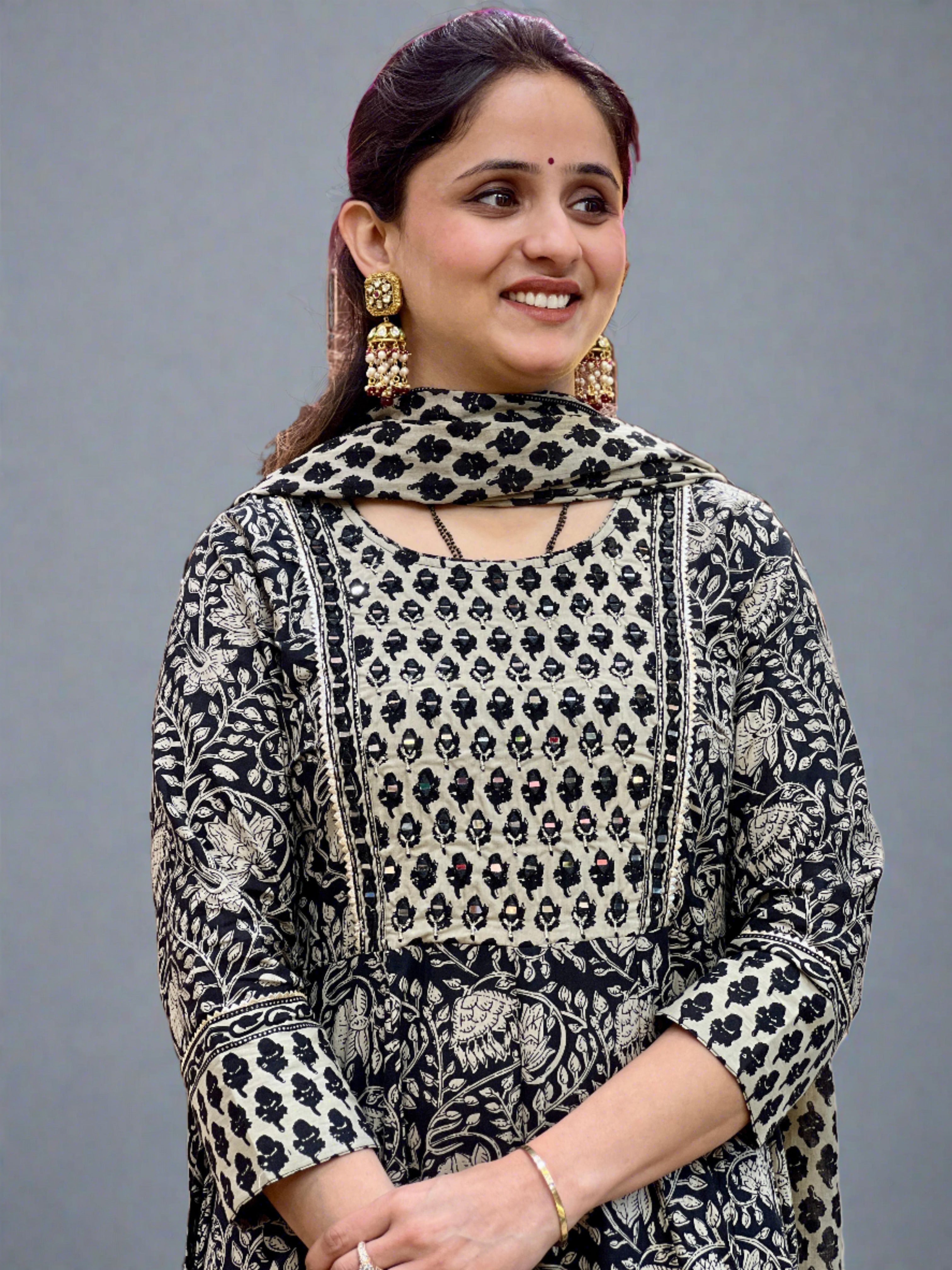 Lara Designer Flared Kurta with Dupatta set