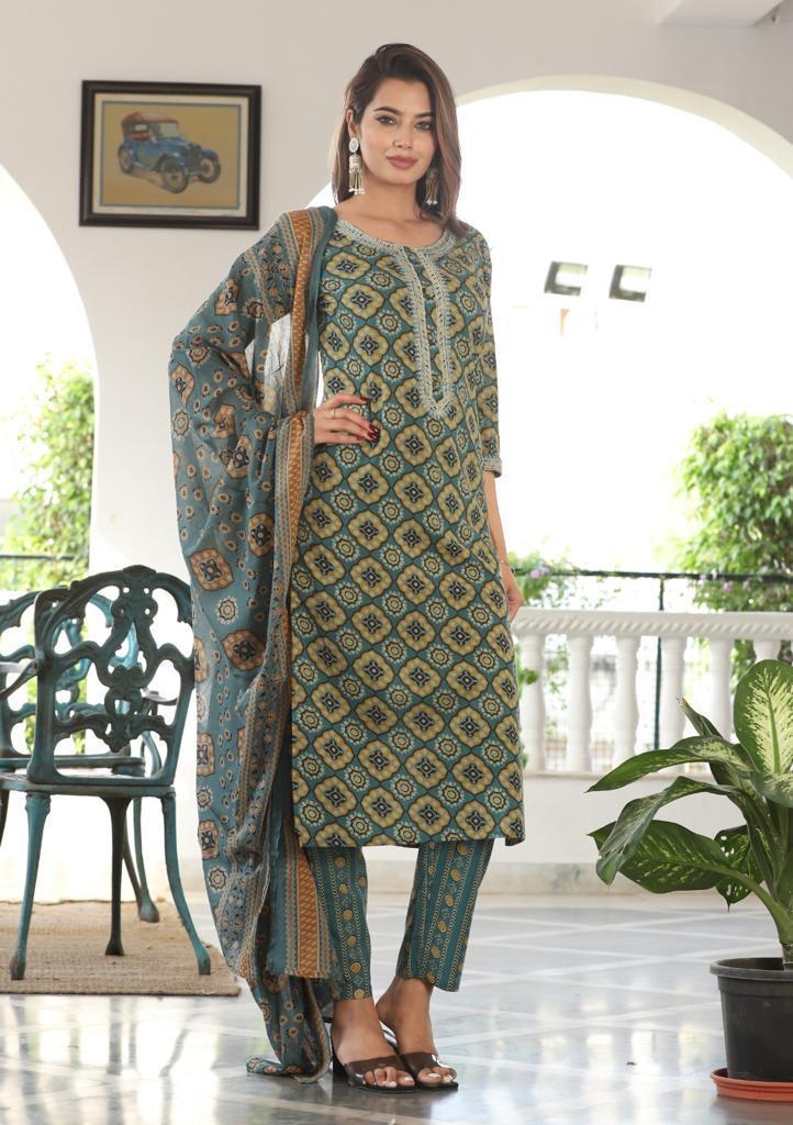Hiral Printed Suit