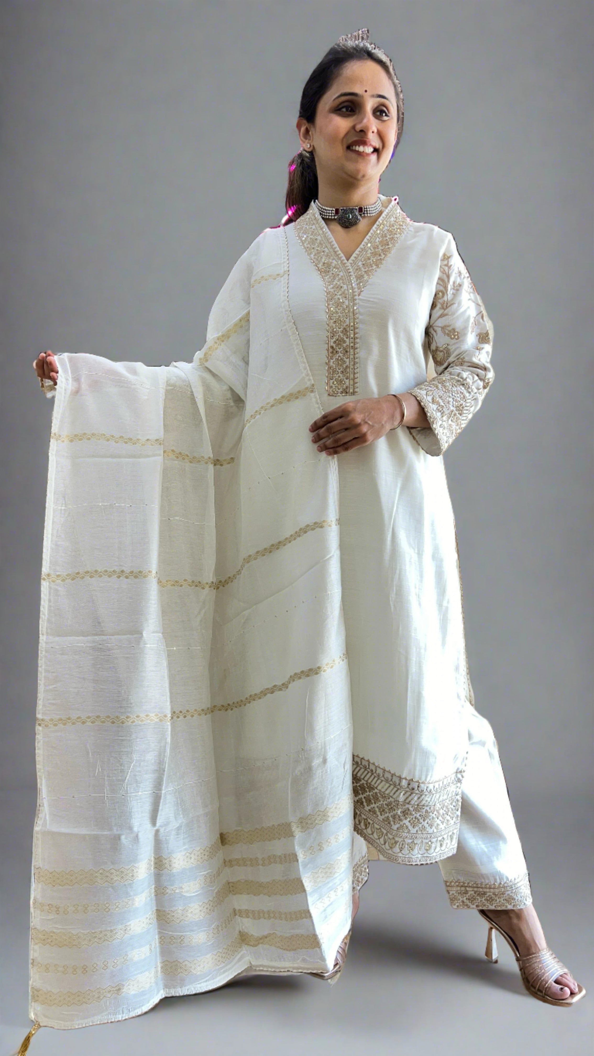 Tanya Modal Silk Suit