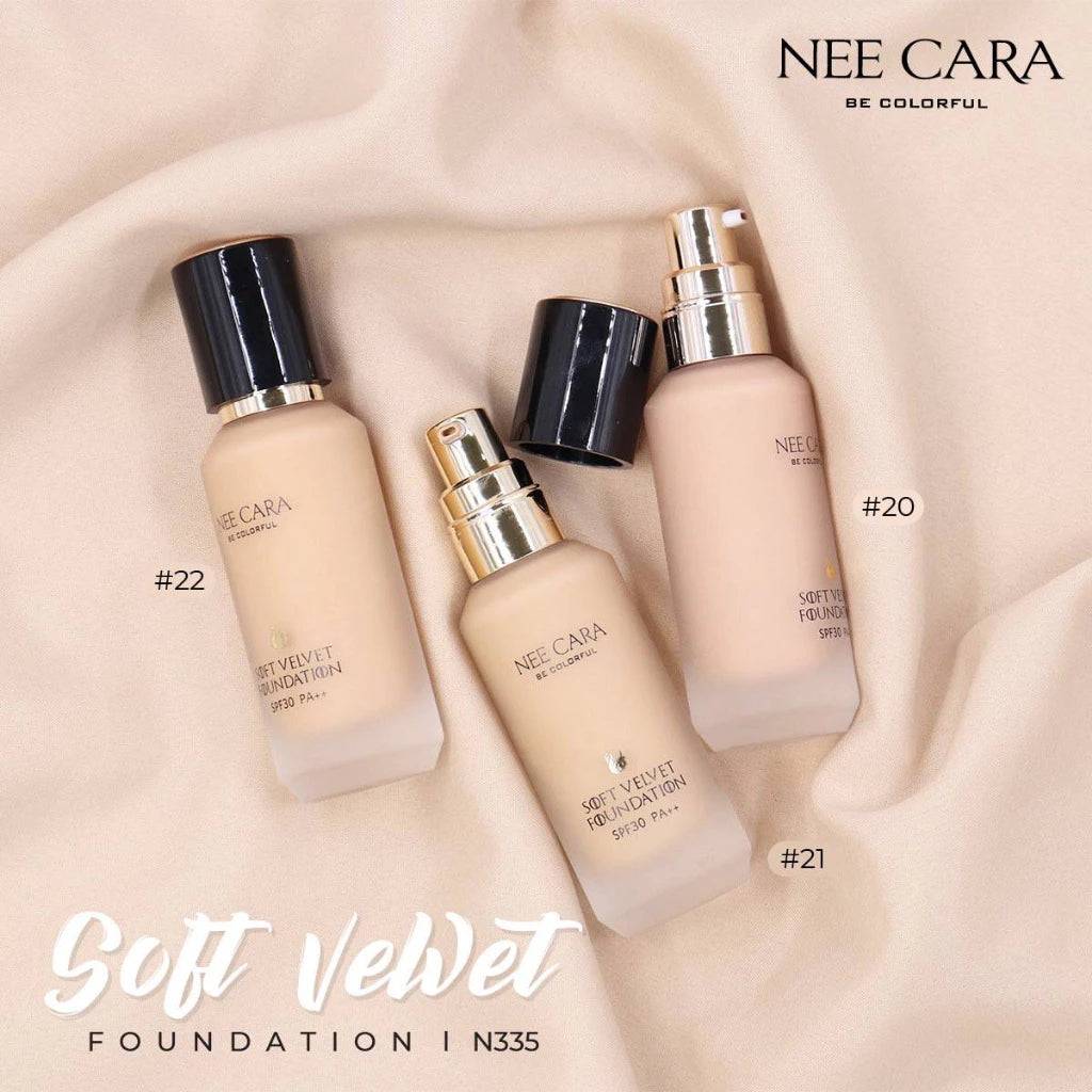 NEE CARA SOFT VELVET FOUNDATION N335 40 g.SPF 30 PA +++